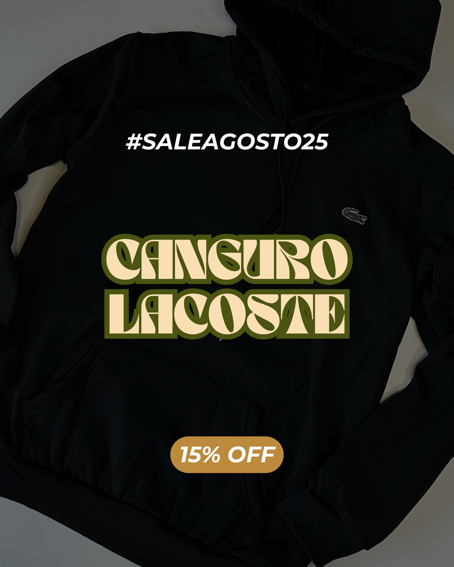Canguro Lacoste - con Felpa