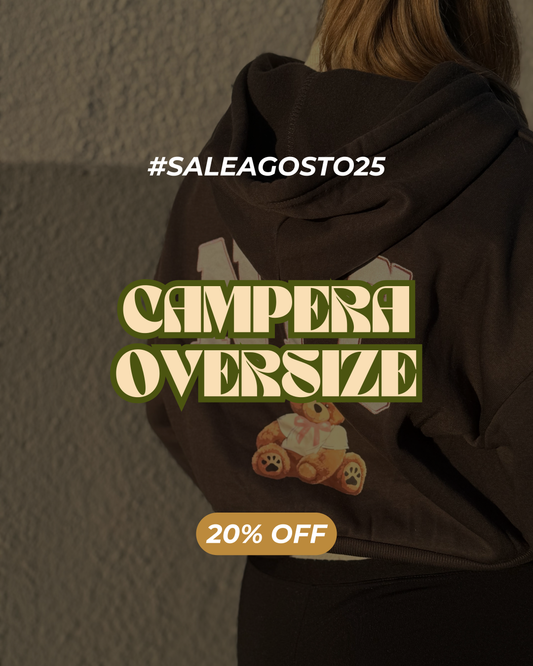 Campera oversize BEAR - con Felpa